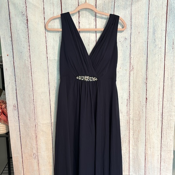 NWOT Eliza J Embellished High/Low Chiffon Dress - Picture 7 of 15